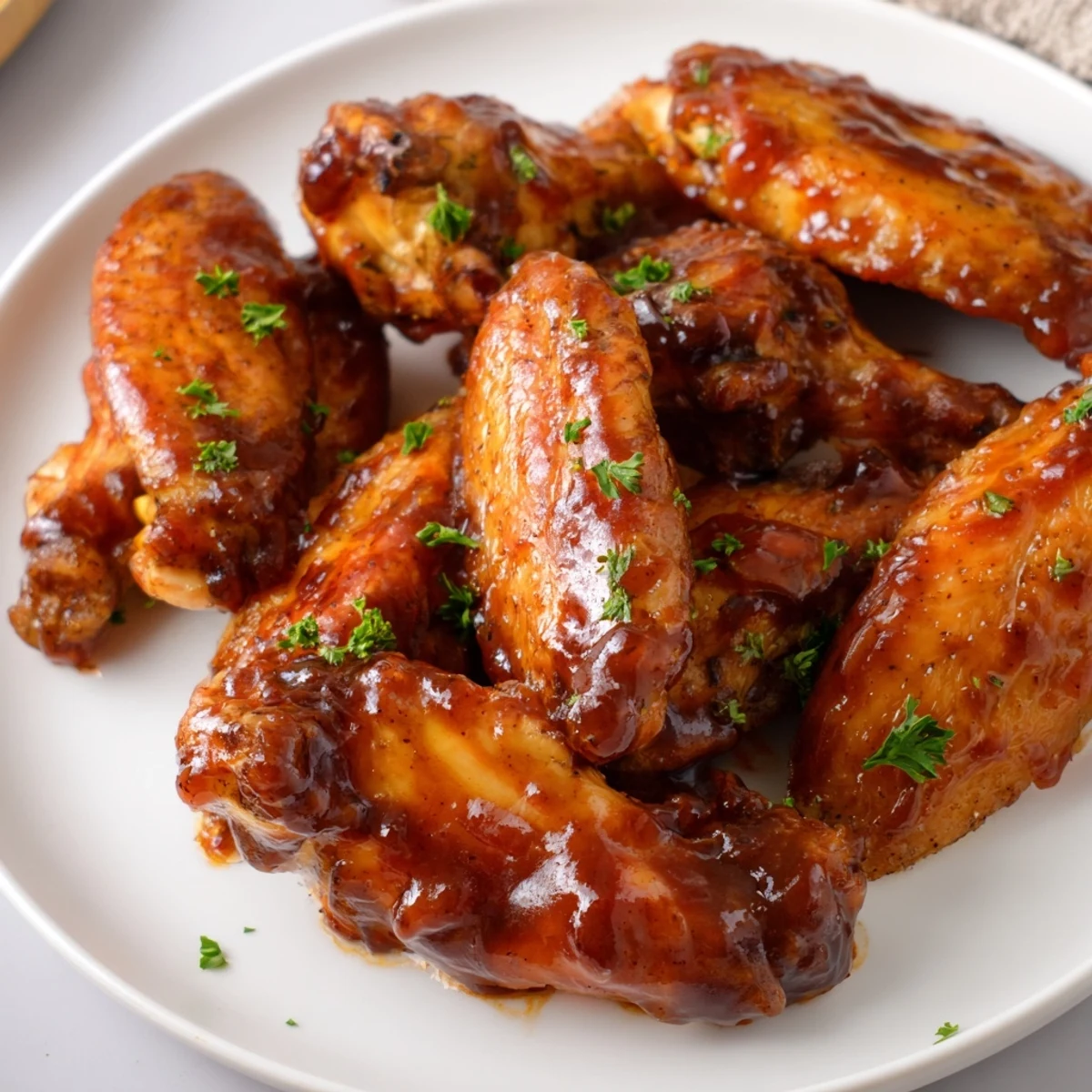 Baked Sticky Honey BBQ Wings