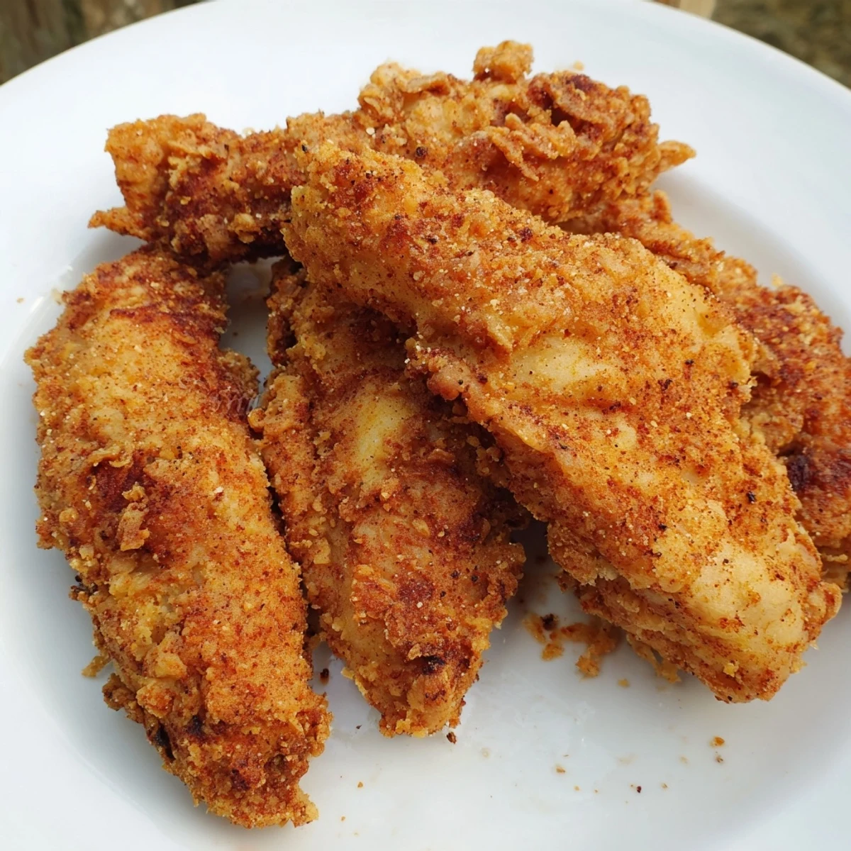 Crispy, juicy Buttermilk Fried Chicken Tenders: imagine the aroma of perfectly fried, delicious chicken.