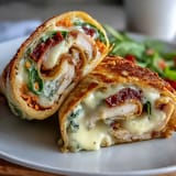 Colorful turkey and cheese pinwheel sandwiches, perfect for kid-friendly lunches and bento boxes.