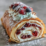 Elegant Crepe Roll Cake, a delightful dessert for any occasion.