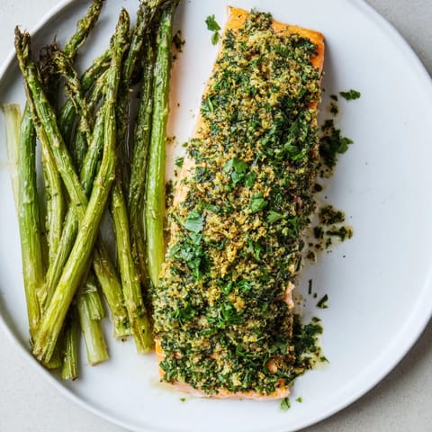 Herb-Crusted Salmon Asparagus