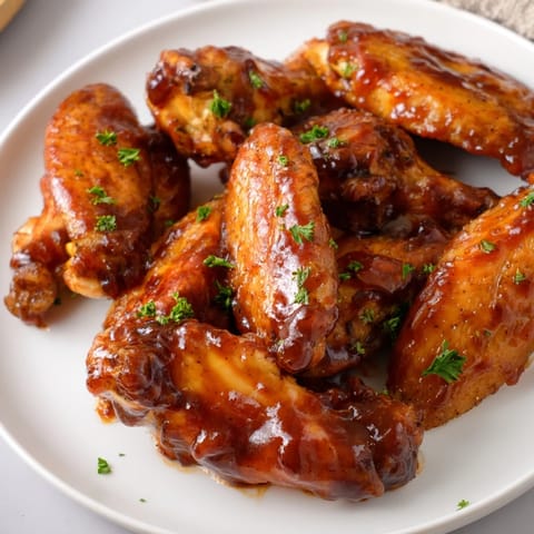 Baked Sticky Honey BBQ Wings