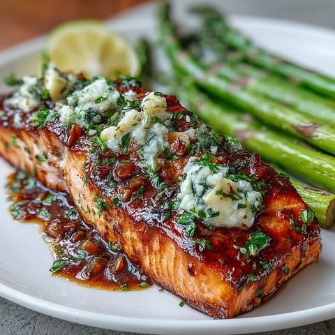 Garlic Butter Salmon Asparagus
