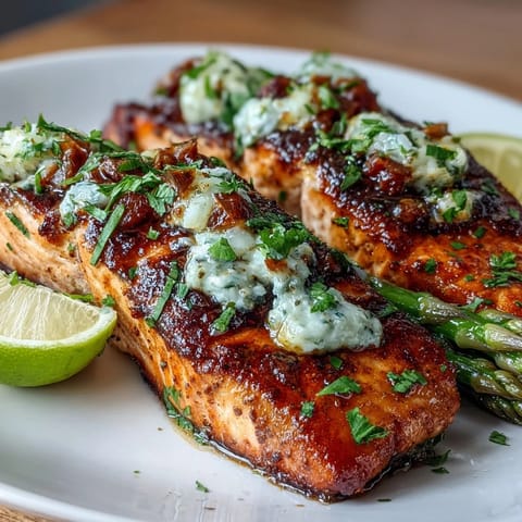 Garlic Butter Salmon with Asparagus, roasted to perfection with golden, flaky salmon and tender asparagus spears glistening in a fragrant garlic butter sauce.