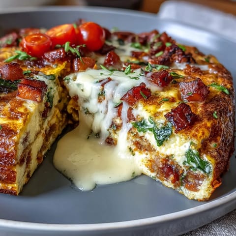 One-Pan Ham Cheese Frittata