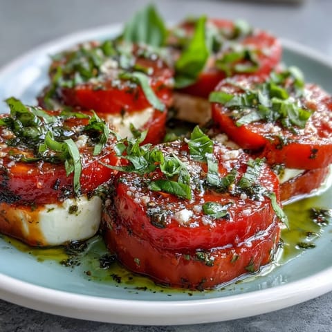 Caprese Salad Basil Oil