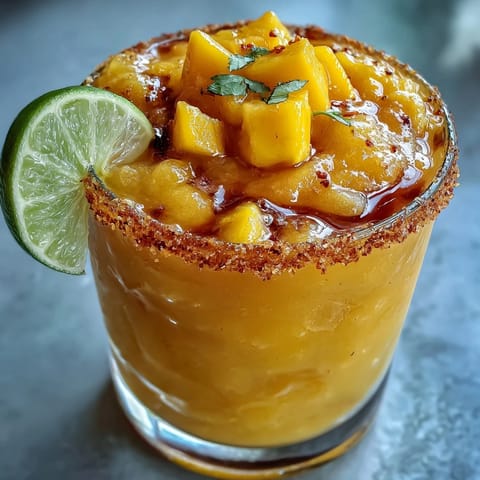 Frozen Mango Margarita Mocktail