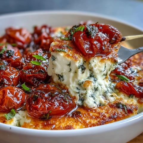 Baked Feta Pasta with Basil