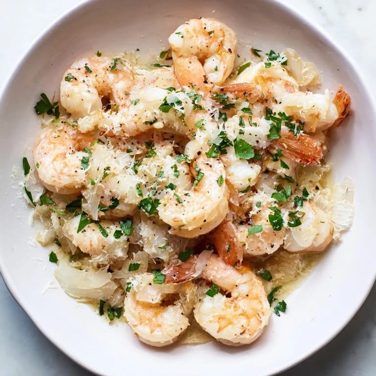 Creamy, garlic-infused shrimp, a swift and flavorful The Ultimate 20-Minute Creamy Garlic Shrimp recipe.
