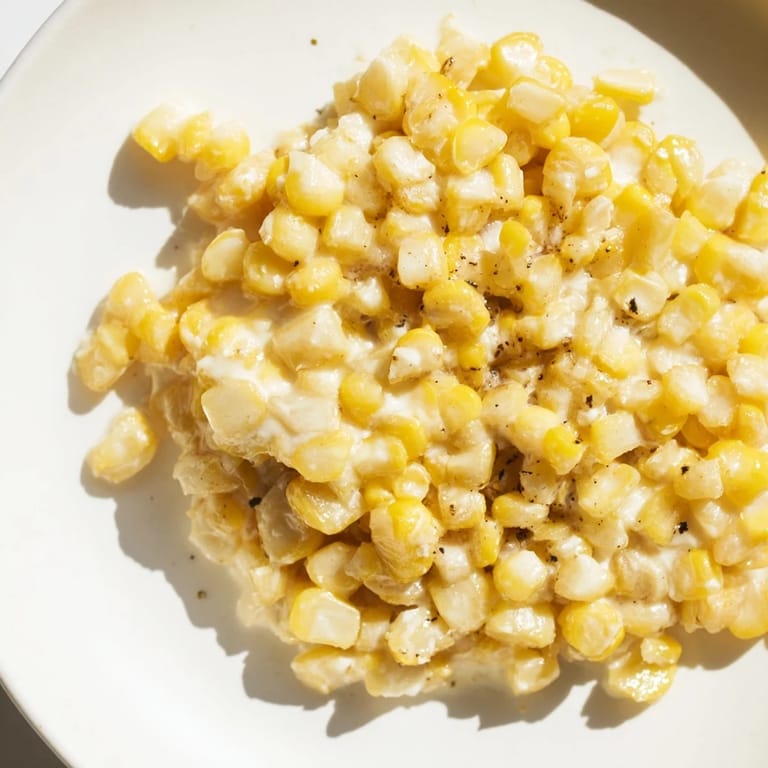 Creamy honey butter skillet corn, showcasing browned kernels and melted cream cheese, ready to serve warm.