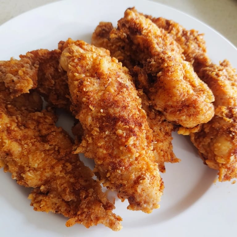 These crunchy Buttermilk Fried Chicken Tenders, served with dipping sauces, are a flavorful, easy dinner.