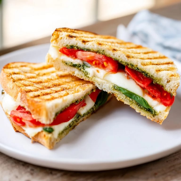 Sizzling BBQ chicken panini innovations with pepper jack cheese, red onion, and smoky sauce on golden pressed sourdough.