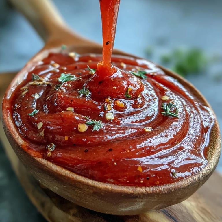 Thick, glossy Guava BBQ Sauce being brushed onto grilled chicken, letting the sweet-tropical glaze drip down the seared, golden-brown exterior.