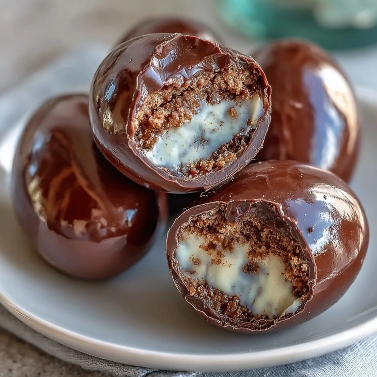 Rich, hand-dipped peanut butter Easter eggs with a smooth filling and decadent chocolate shell, ideal for springtime celebrations.  