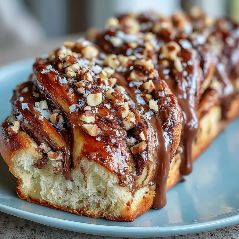 A beautifully braided Nutella babka, perfect for sharing at brunch with its tender dough.