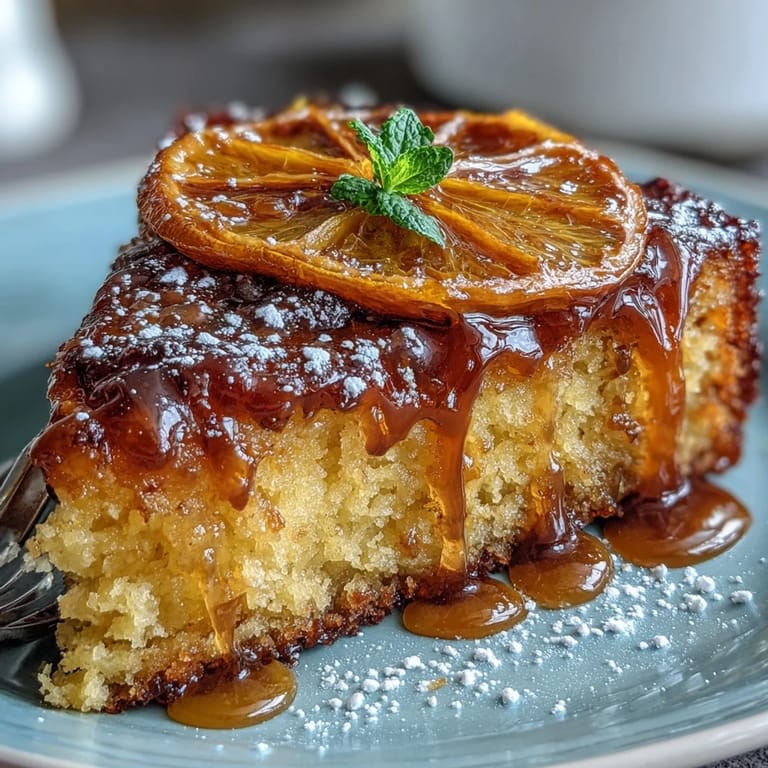 Moist Viral Whole Orange Cake, baked with whole orange for intense flavor.